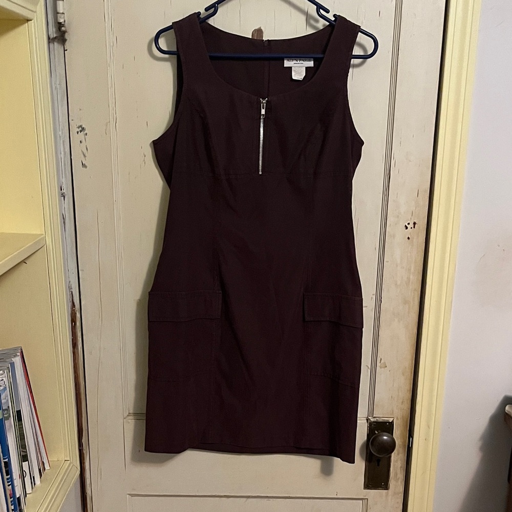 Alyn Paige Burgundy Mini Dress with Zipper
